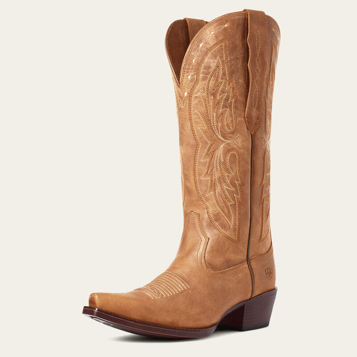 Ariat heritage X toe elastic wide calf western boot for ladies
