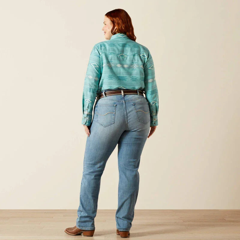 Ariat mid rise Alessia straight leg jeans voor dames