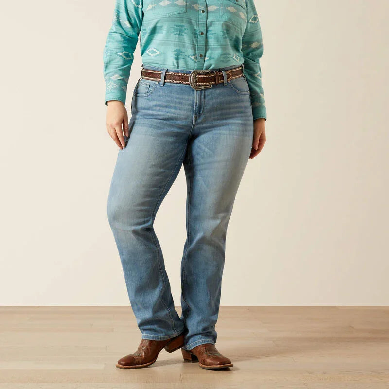 Ariat mid rise Alessia straight leg jeans voor dames