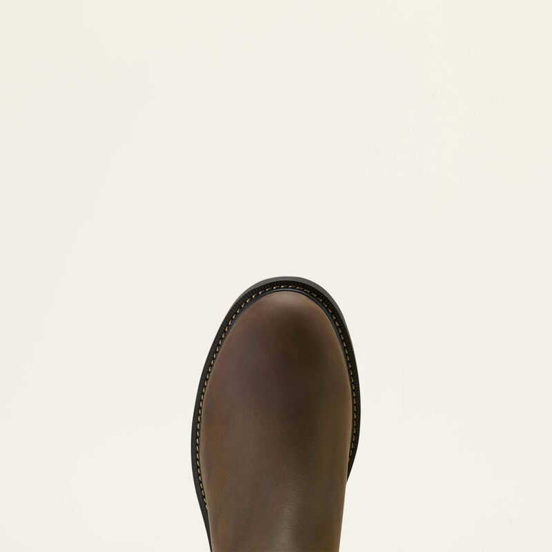 Ariat Groundbreaker chelsea waterproof soft toe work boot for men