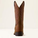 Ariat round up waterproof wide square toe western boot for ladies