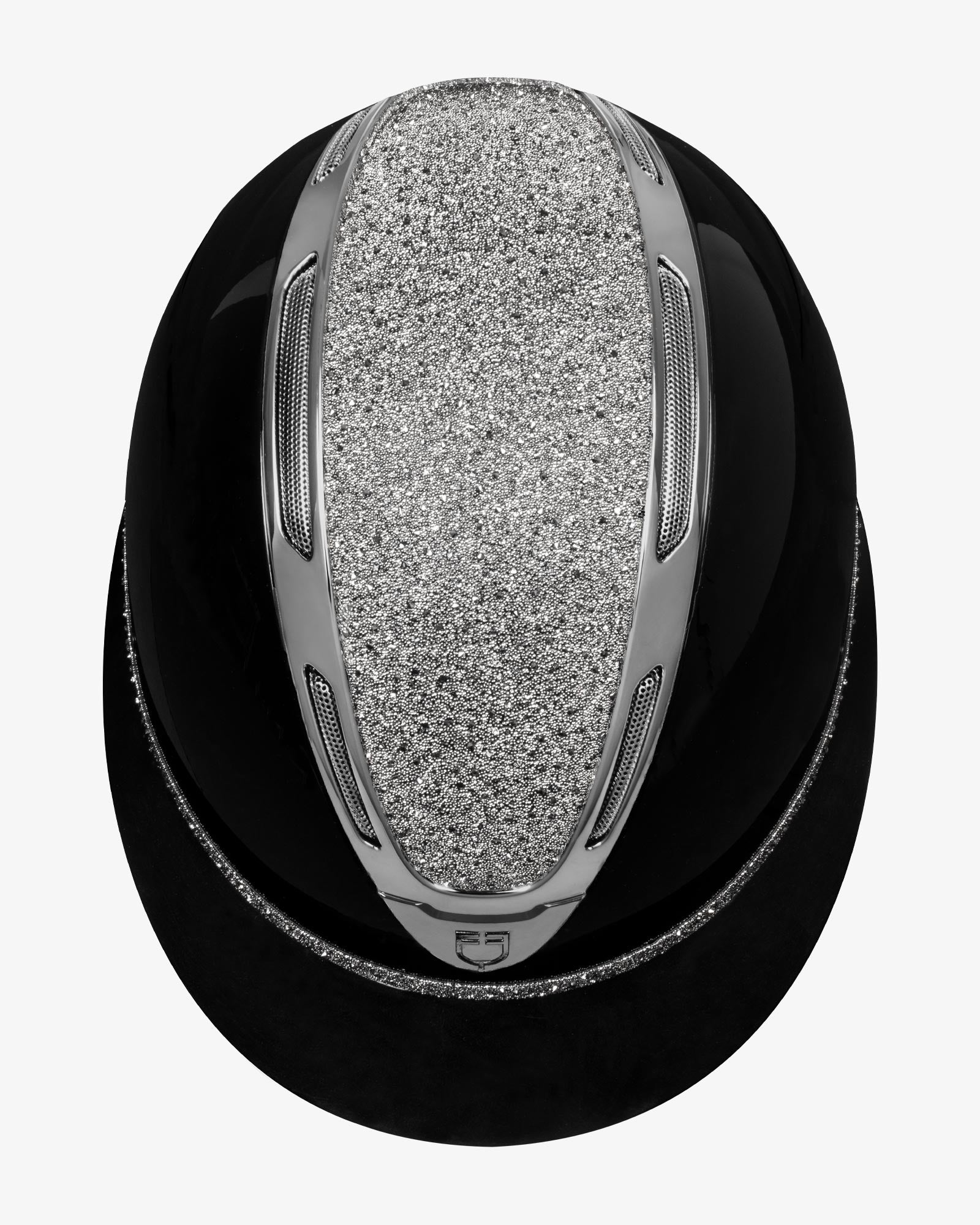 Equestro Women's Apocalypse helmet glossy shell and rhinestones homologation EN 1384-2023 ETW02018