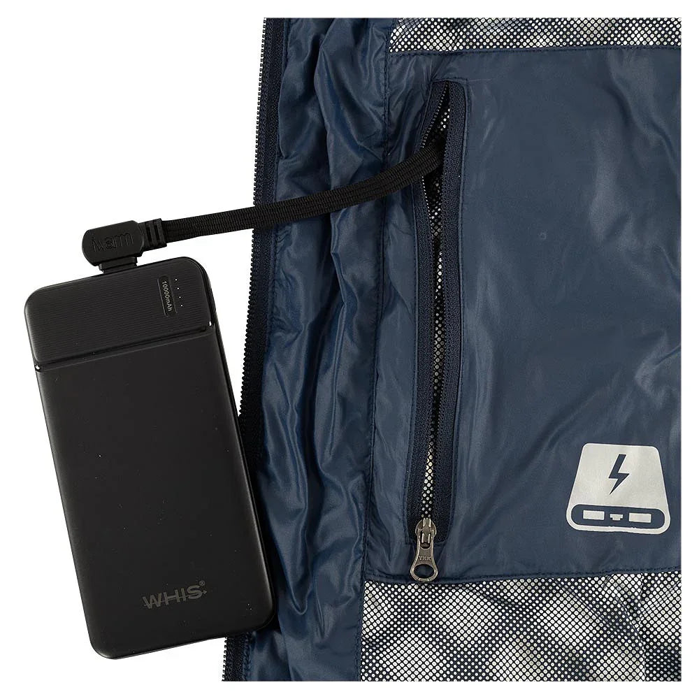 Whis verwarmde step bodywarmer coach