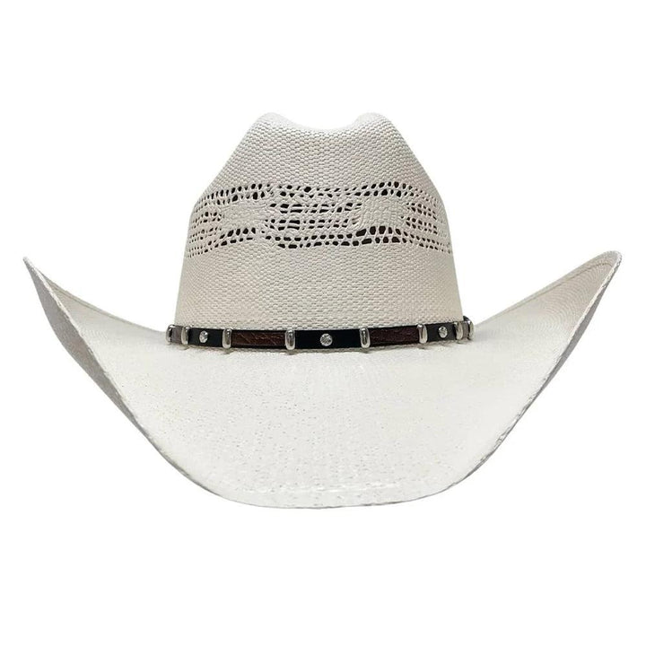 American hat makers Montana | Dames strocowgirlhoed met westerse hoedenband