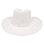 American hat makers Blizzard | Mens White Leather Cowboy Hat