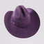 American hat makers Cattleman | Womens Felt Cowgirl Hat with Western Hat Band purple