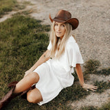 America hat makers Hollywood | leren cowboyhoed