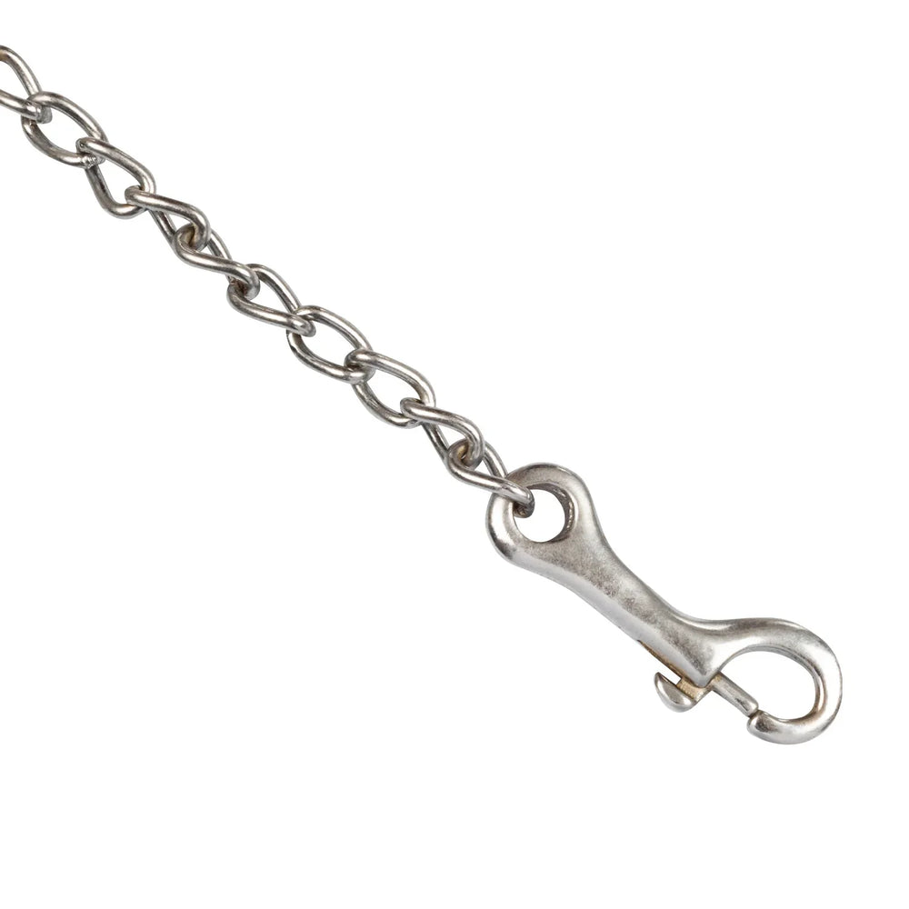 Laisse en cuir de Pool's avec chaîne PL6190