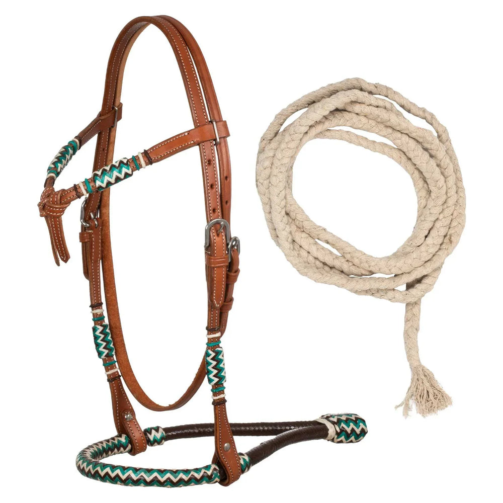 Pool's bosal hoofdstel met katoenen mecate teugels PLH01019