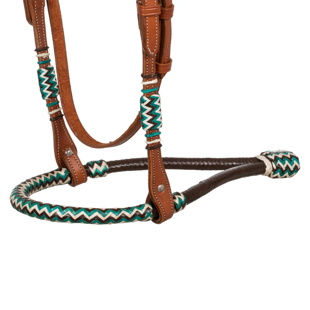 Pool's bosal hoofdstel met katoenen mecate teugels PLH01019