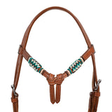 Pool's bosal hoofdstel met katoenen mecate teugels PLH01019