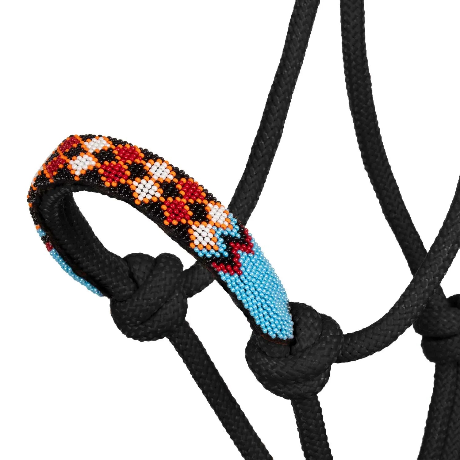 Halster van Pool's met geknoopt touw en riem PLH03017