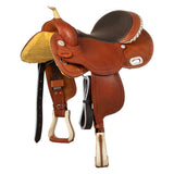 Pool's barrelzadel SE 0075 met gekleurd ruw leer, model 5020