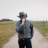 American hat makers Cyclone | Leather Cowboy Hat